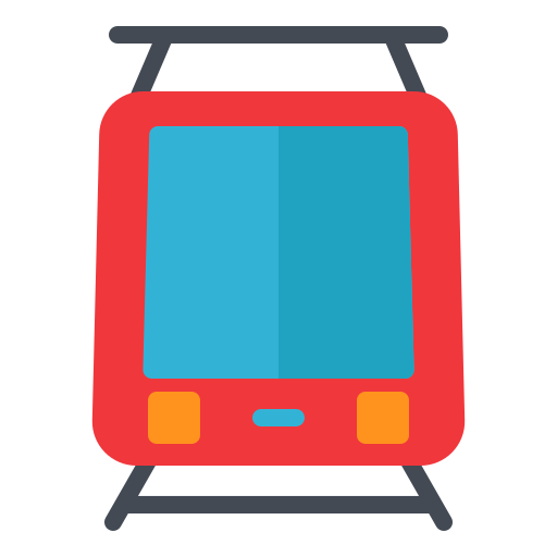tranvía Generic color fill icono