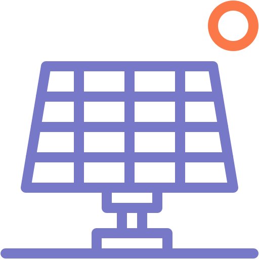 Solar panel Generic color outline icon