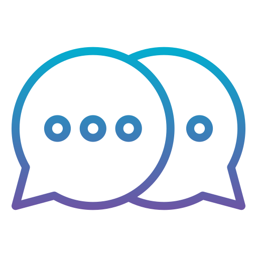 Chat Generic gradient outline icon