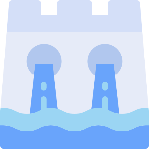 represa Generic color fill icono