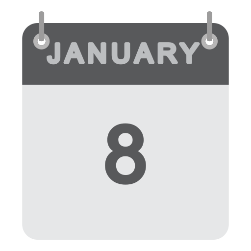 januari Generic color fill icoon