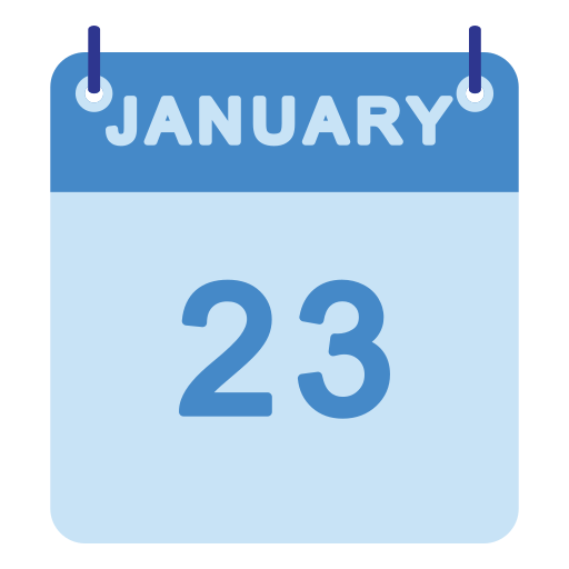 January Generic color fill icon