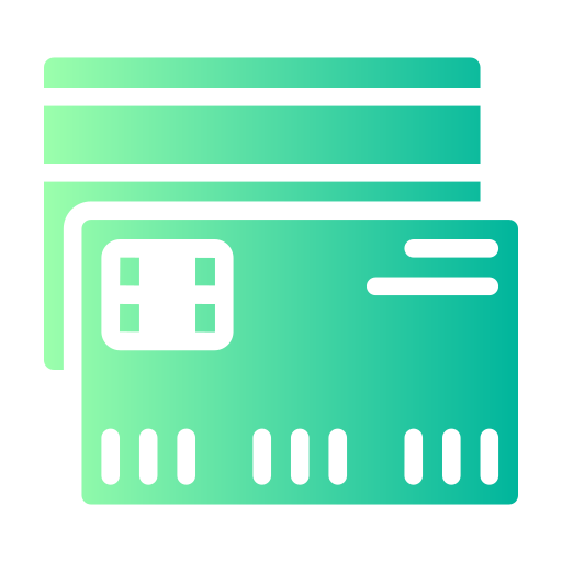 karta kredytowa Generic gradient fill ikona