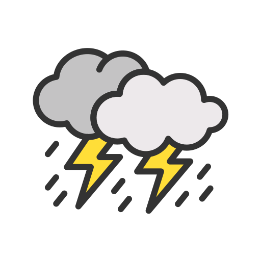 Thunderstorm Generic color lineal-color icon