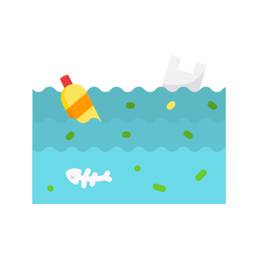 Water pollution Generic color fill icon