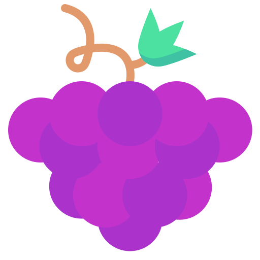 les raisins Generic color fill Icône