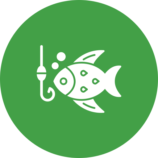 Ловля рыбы Generic color fill иконка