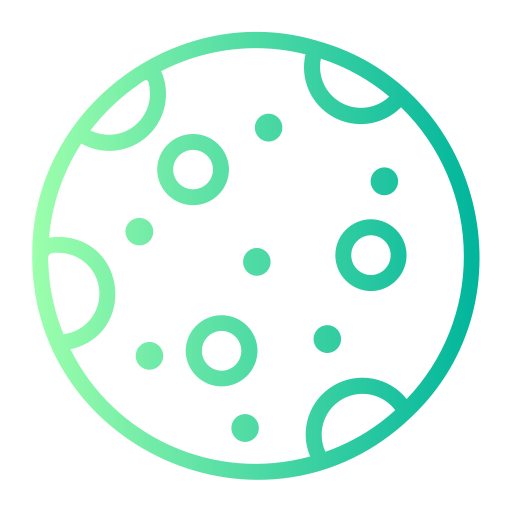 Full moon Generic gradient outline icon