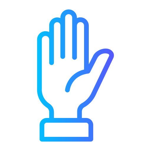 Hand up Generic gradient outline icon
