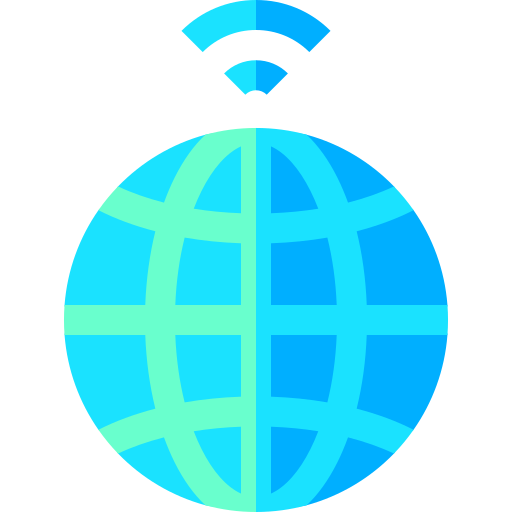 internet Basic Straight Flat ikona