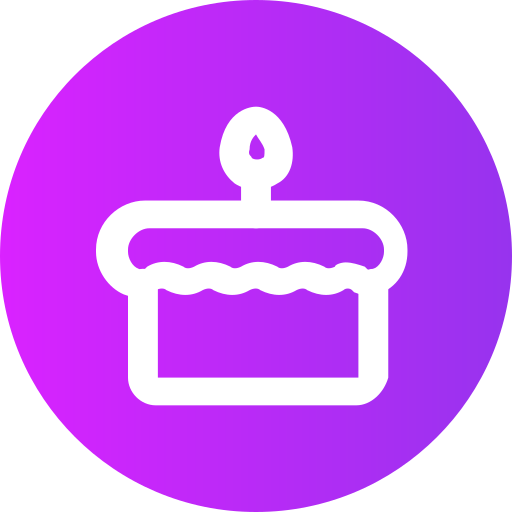 tort urodzinowy Generic gradient fill ikona