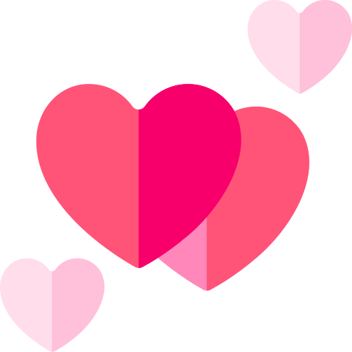 corazones Basic Rounded Flat icono
