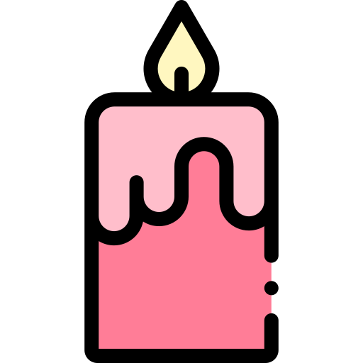 candle Detailed Rounded Lineal color icon