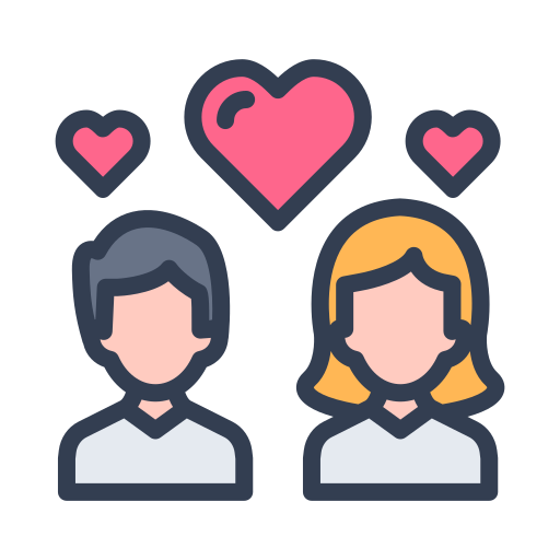 Couple Generic Outline Color icon