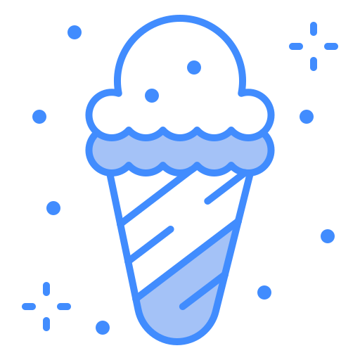Ice cream cone Generic color lineal-color icon