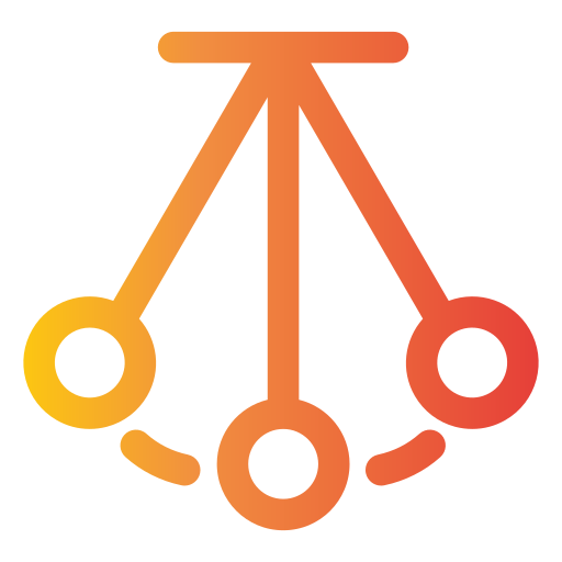 Pendulum Generic gradient outline icon