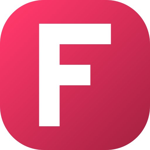 Letter f Generic gradient fill icon