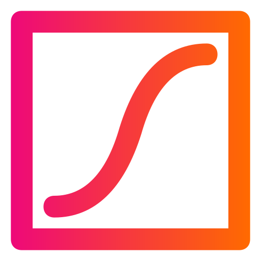 curva Generic gradient outline icona