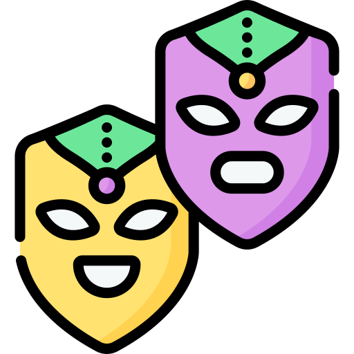mascara de carnaval Special Lineal color Ícone