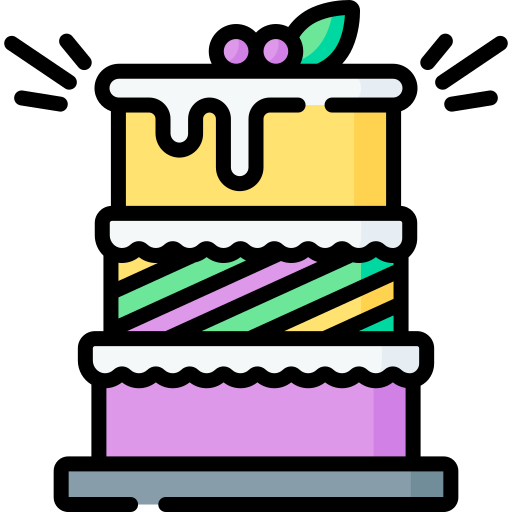 King cake Special Lineal color icon