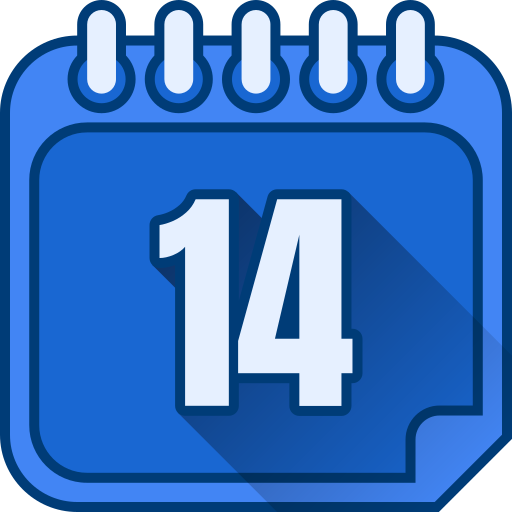 Number 14 Generic gradient lineal-color icon
