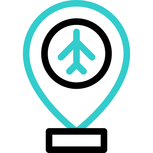 aeropuerto Basic Accent Outline icono