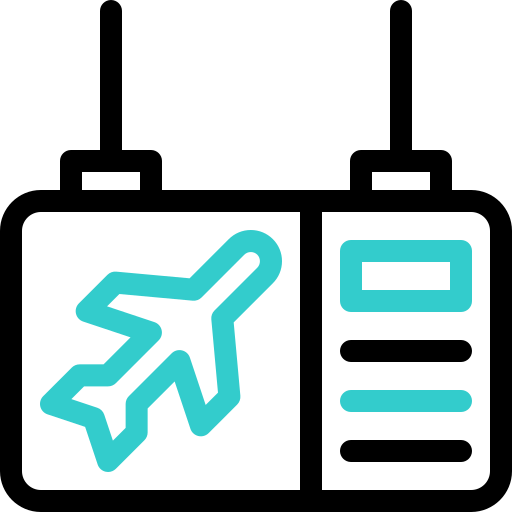 informacion de vuelo Basic Accent Outline icono