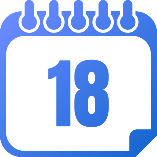 nummer 18 Generic gradient fill icon
