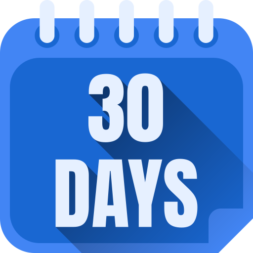 30 dagen Generic gradient fill icoon