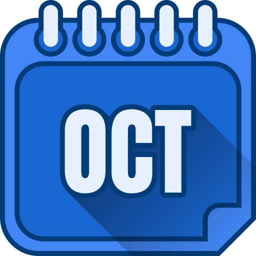 October Generic gradient lineal-color icon