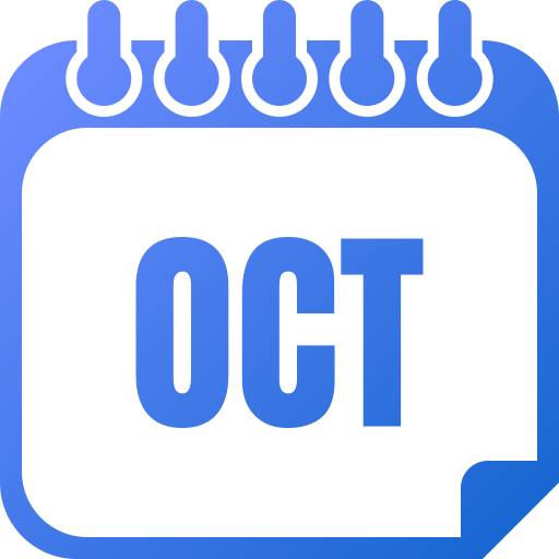 October Generic gradient fill icon