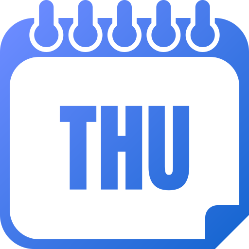 Thursday Generic gradient fill icon