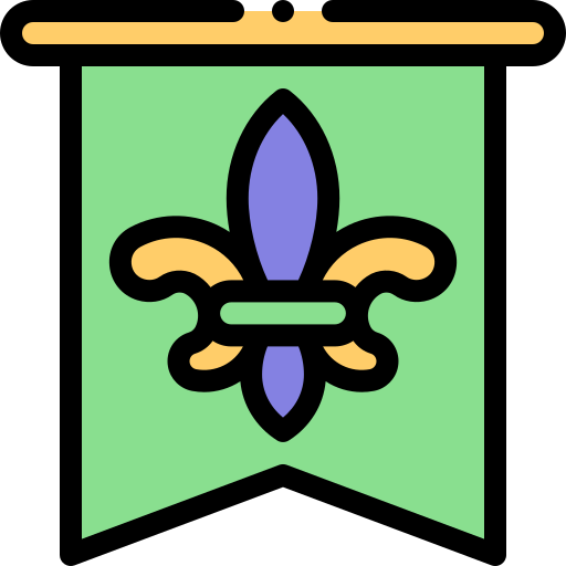 mardi gras Detailed Rounded Lineal color icon