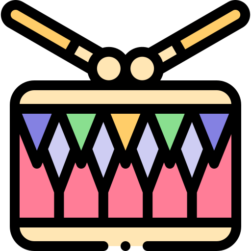 trommel Detailed Rounded Lineal color icon