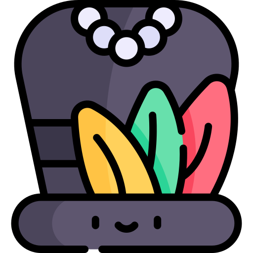 Hat Kawaii Lineal color icon