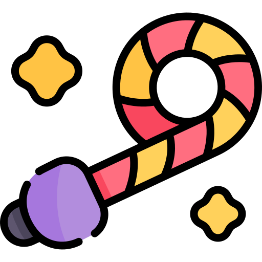 Партийный вентилятор Kawaii Lineal color иконка