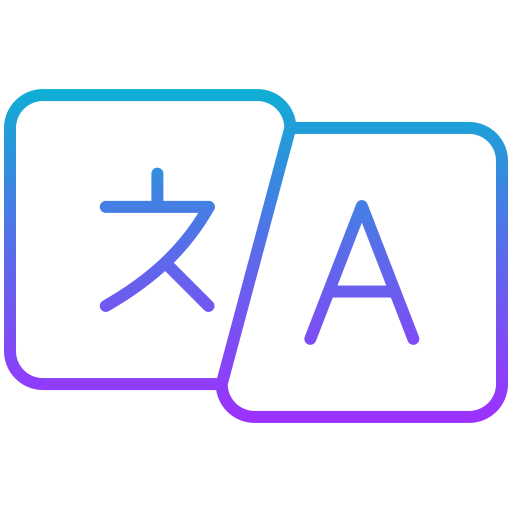 Translate Generic gradient outline icon