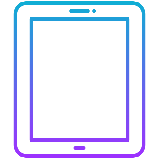 태블릿 Generic gradient outline icon