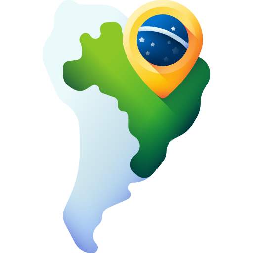 Brazil  3D Color icon