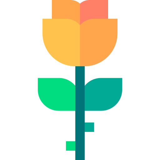 rose Basic Straight Flat icon