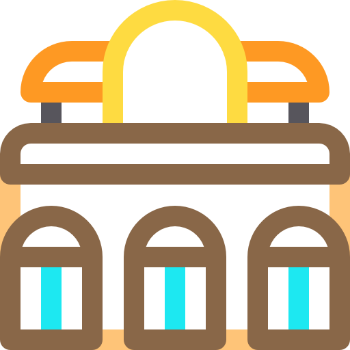 museum Basic Rounded Lineal Color icon