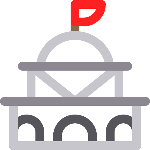 정부 Basic Rounded Lineal Color icon
