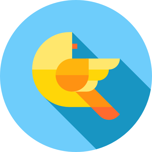 ptak Flat Circular Flat ikona