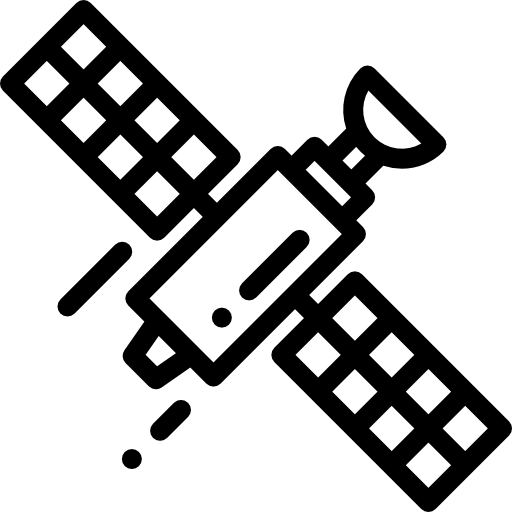 спутник Detailed Rounded Lineal иконка