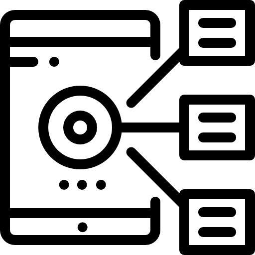 초점 Detailed Rounded Lineal icon