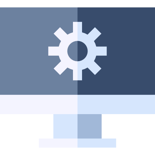 computadora Basic Straight Flat icono