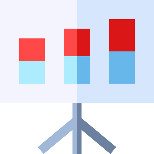 balkendiagramm Basic Straight Flat icon