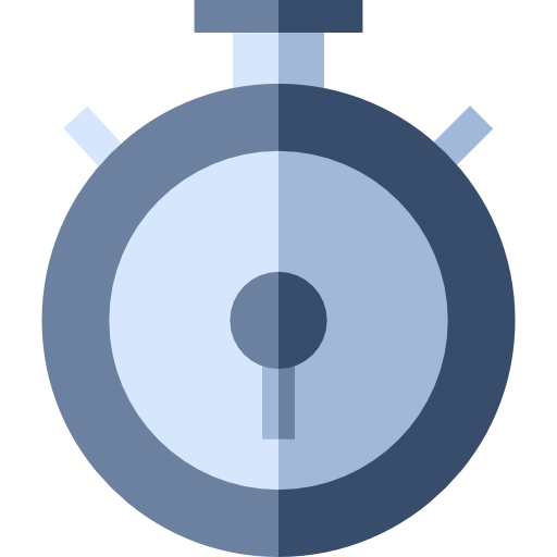 クロノメーター Basic Straight Flat icon