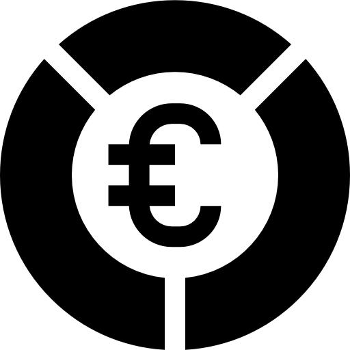 Круговая диаграмма Basic Straight Filled иконка