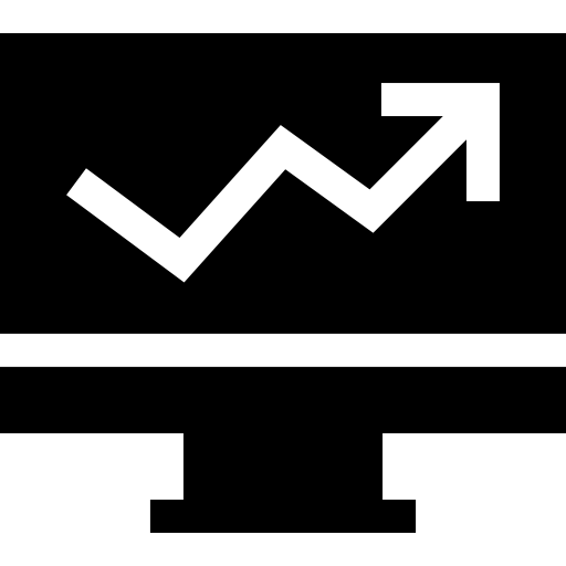 gráfico de linea Basic Straight Filled icono